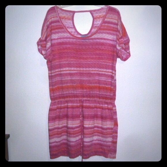 C & C California Striped Dress Swimsuit CoverUp - Picture 1 of 7